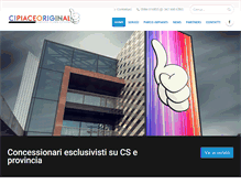 Tablet Screenshot of cipiaceoriginal.com